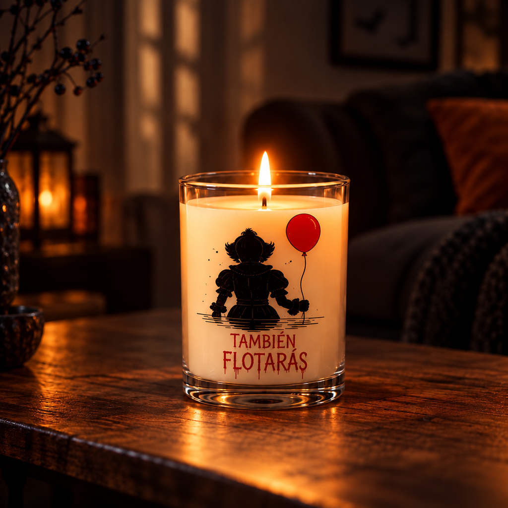 Vela Halloween – También Flotarás - Aroma Manzana Hechizada - 140 gr